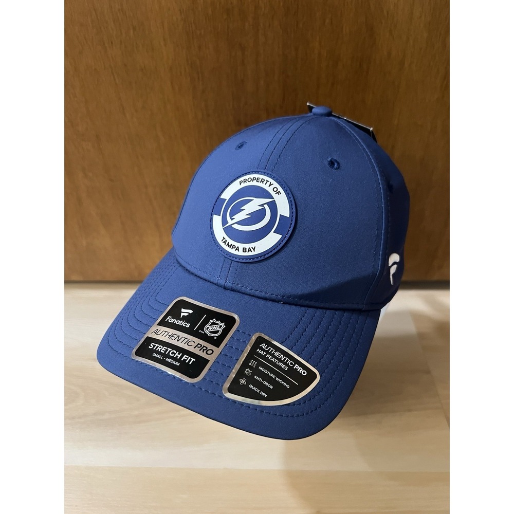 NWT Tampa Bay Lightning Blue FANATICS Stadium Series StretchFit Hat SZ S/M